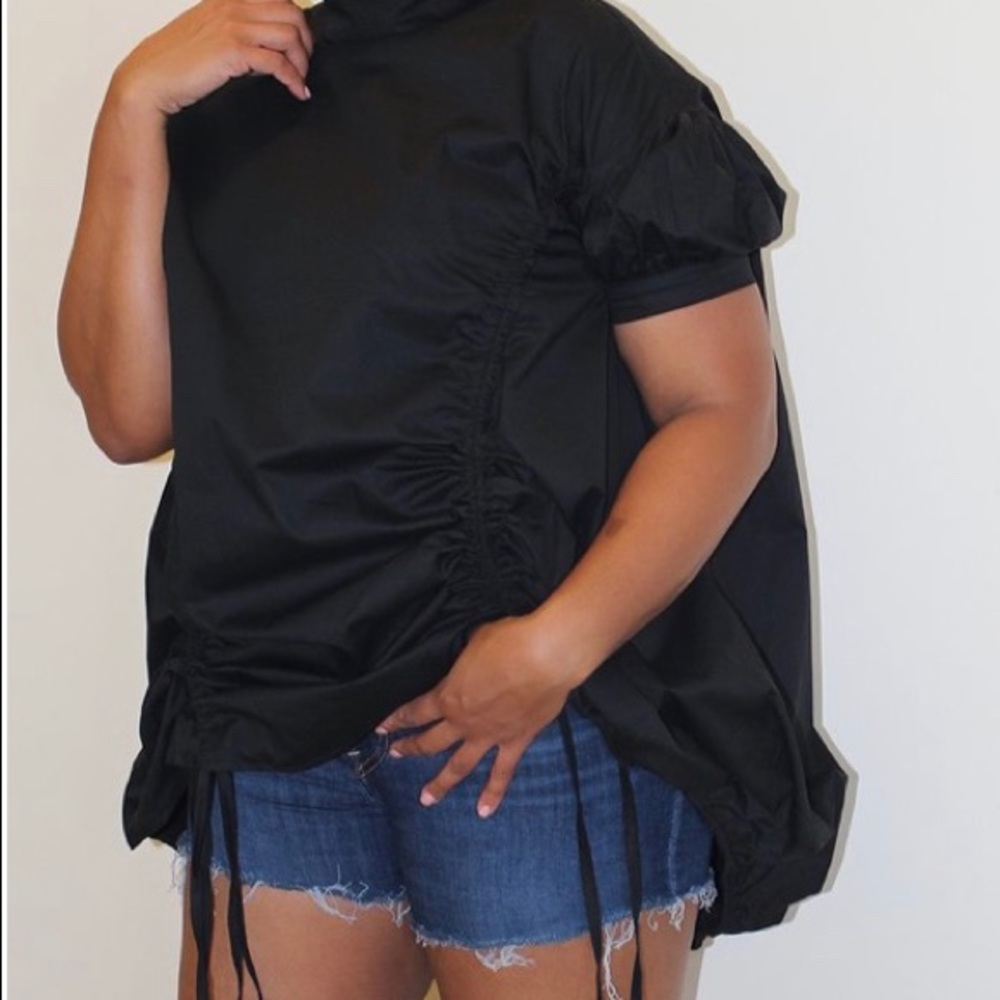 Oversized Drawstring Blouse